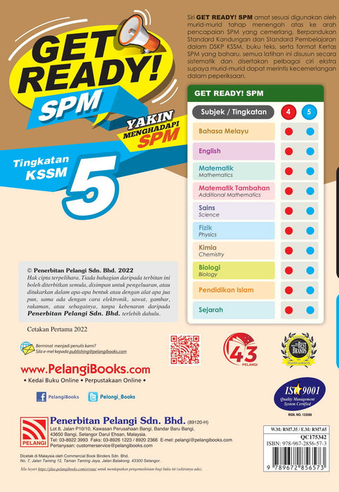 Get Ready SPM 2022 Kimia Tingkatan 5