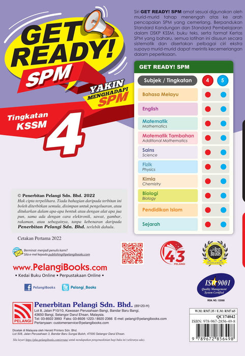 Get Ready SPM 2022 Sains Tingkatan 4