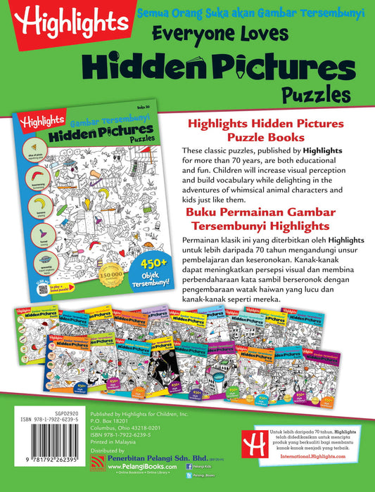 Highlights Hidden Pictures Puzzles Gambar Tersembunyi Buku 20