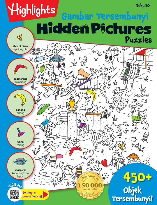 Highlights Hidden Pictures Puzzles Gambar Tersembunyi Buku 20