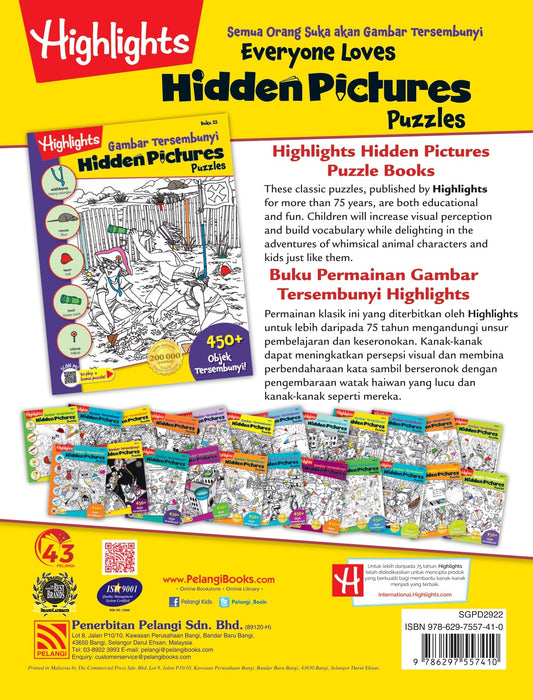 Highlights Hidden Pictures Puzzles Gambar Tersembunyi Buku 22