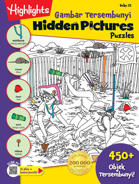 Highlights Hidden Pictures Puzzles Gambar Tersembunyi Buku 22