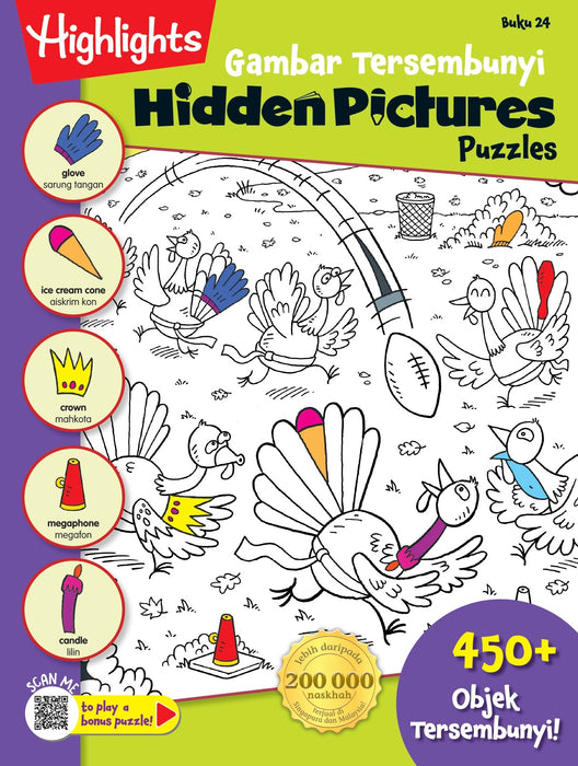 Highlights Hidden Pictures Puzzles Gambar Tersembunyi Buku 24