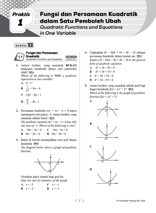 Praktis Topikal Hebat SPM 2024 Matematik Tingkatan 4