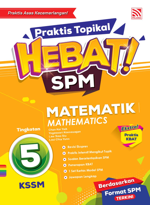 Praktis Topikal Hebat SPM 2024 Matematik Tingkatan 5