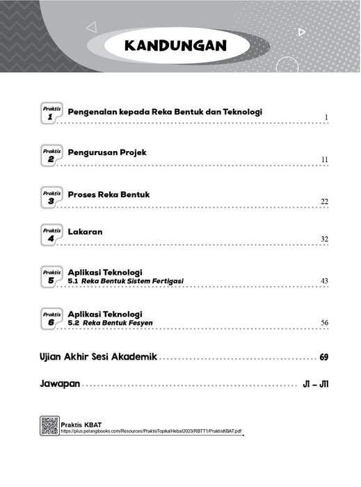 Praktis Topikal Hebat UASA 2023 Reka Bentuk dan Teknologi Tingkatan 1