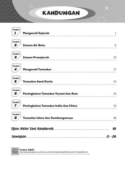 Praktis Topikal Hebat UASA 2023 Sejarah Tingkatan 1