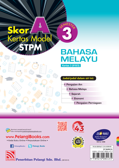 Skor A Kertas Model STPM 2023 Bahasa Melayu Semester 3