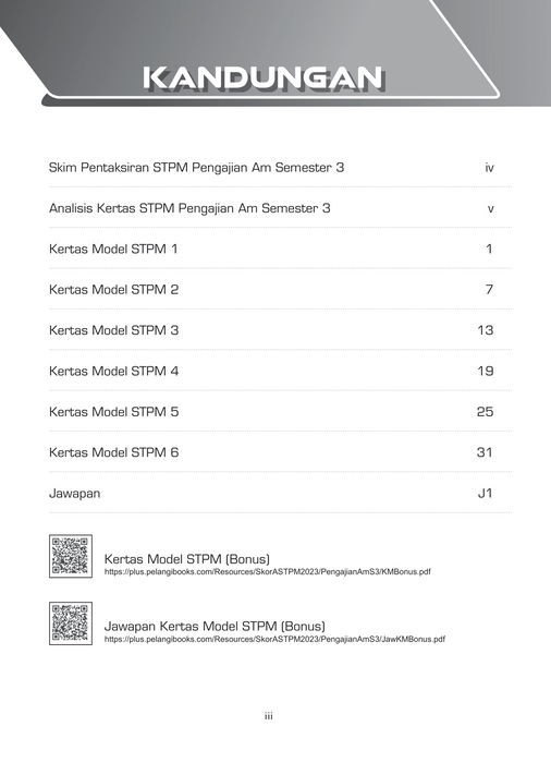 Skor A Kertas Model STPM 2023 Pengajian Am Semester 3