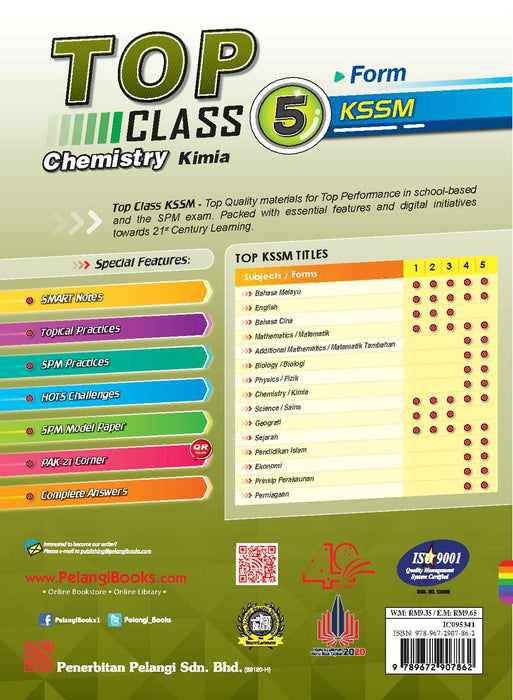 Top Class 2021 Chemistry Form 5