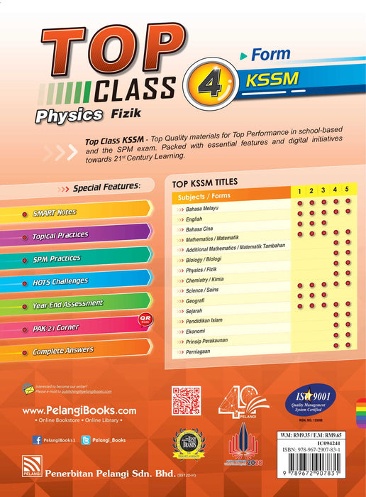 Top Class 2021 Physics Form 4