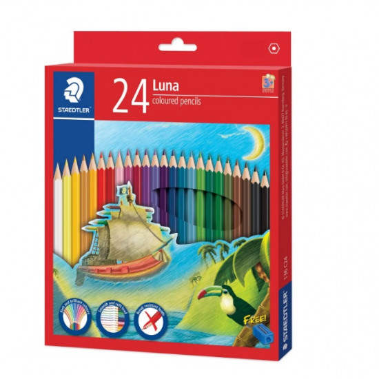 LUNA Coloured Pencils  24 Colours