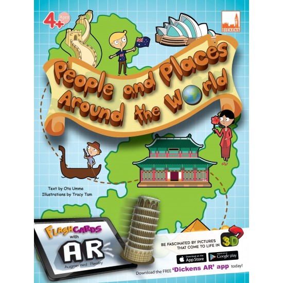 Flashcards with AR People and Places Around the World