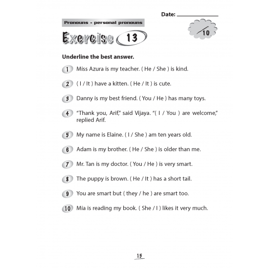 Elementary Grammar Workbooks Primary 1