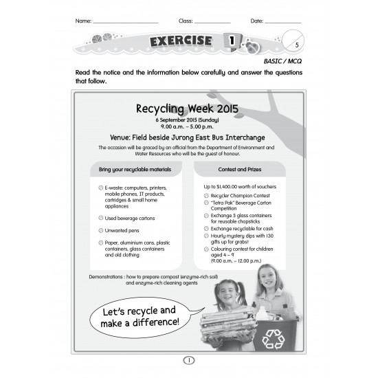 English Comprehension Workbook for Primary 5