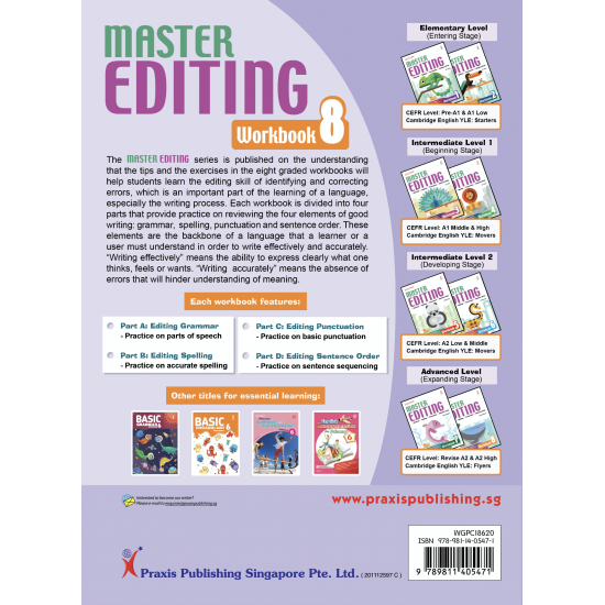 Master Editing Workbook 8
