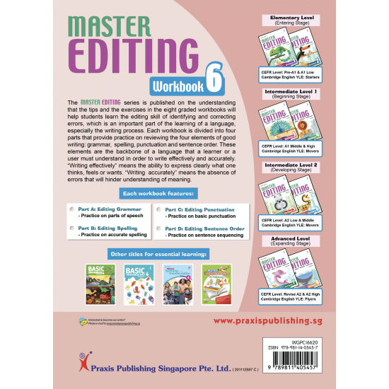Master Editing Workbook 6