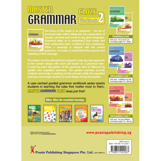 Master Grammar Cloze Workbook 2