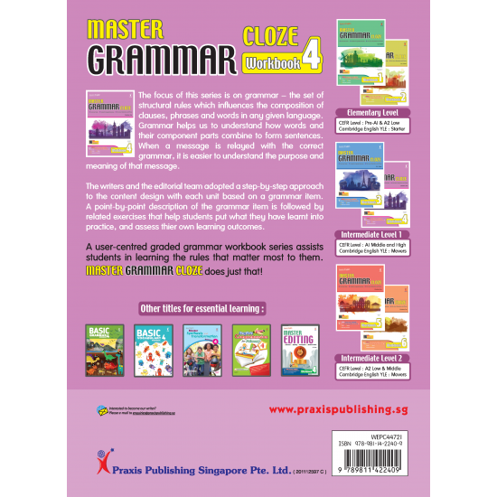 Master Grammar Cloze Workbook 4