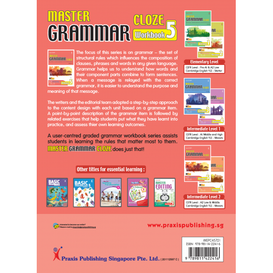 Master Grammar Cloze Workbook 5