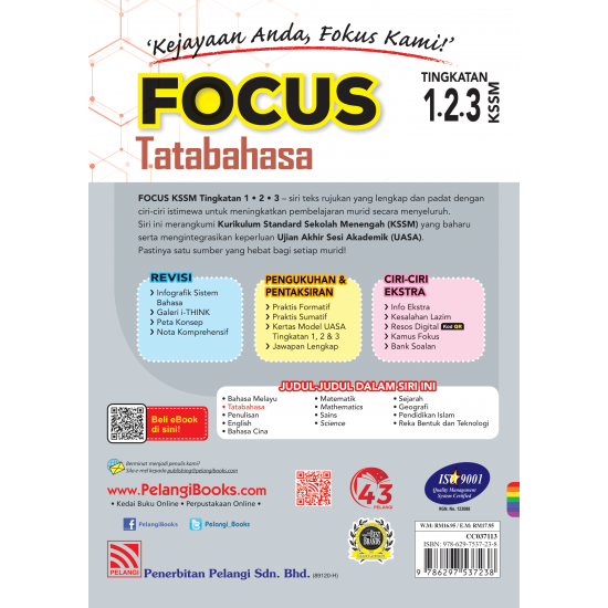 Focus KSSM 2023 Tatabahasa Tingkatan 1.2.3