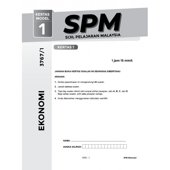 Skor A+ SPM Kertas Model 2023 Ekonomi