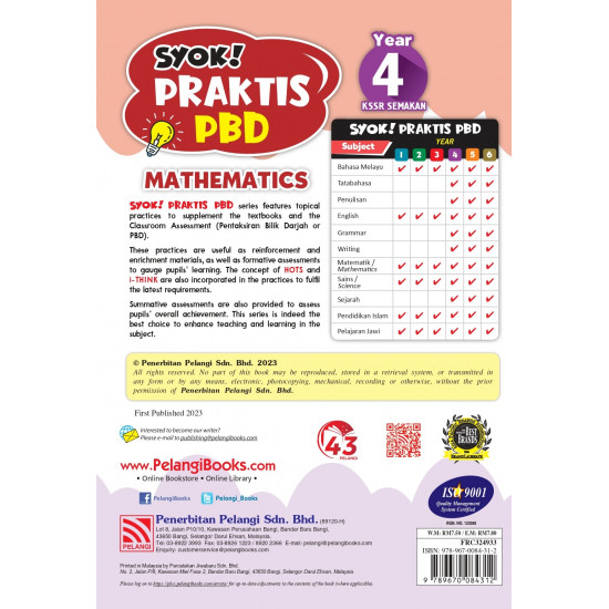 Syok! Praktis PBD 2023 Mathematics Year 4