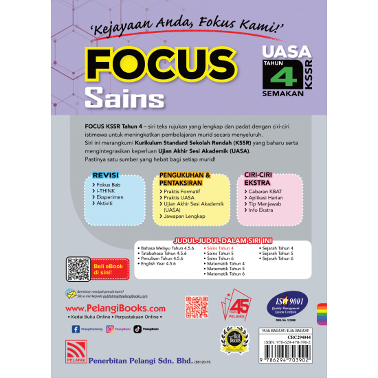 Focus KSSR 2024 Sains Tahun 4