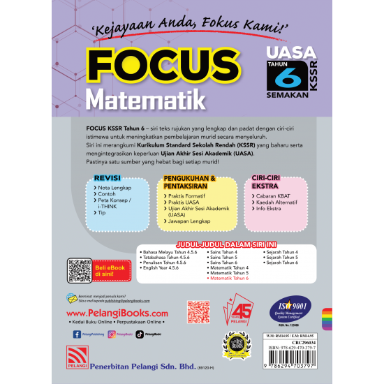 Focus KSSR 2024 Matematik Tahun 6