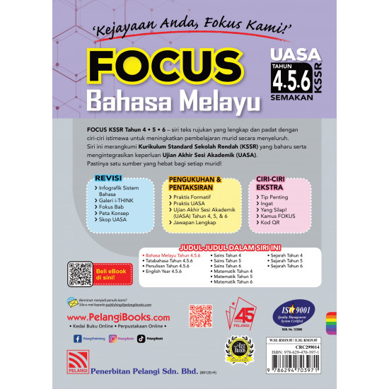 Focus KSSR 2024 Bahasa Melayu Tahun 4.5.6