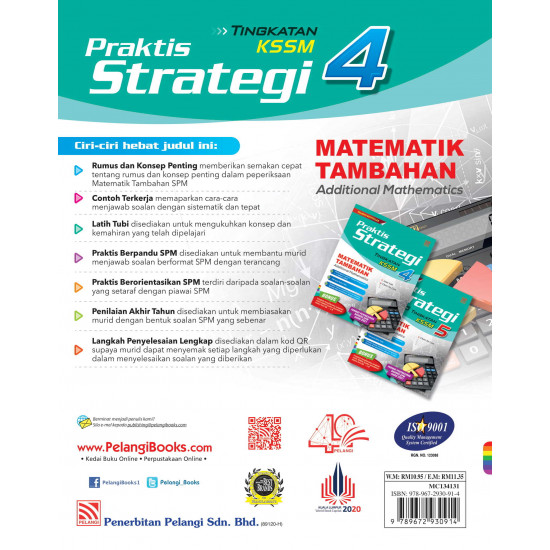 Praktis Strategi Kssm 2021 Tingkatan 4 Matematik Tambahan