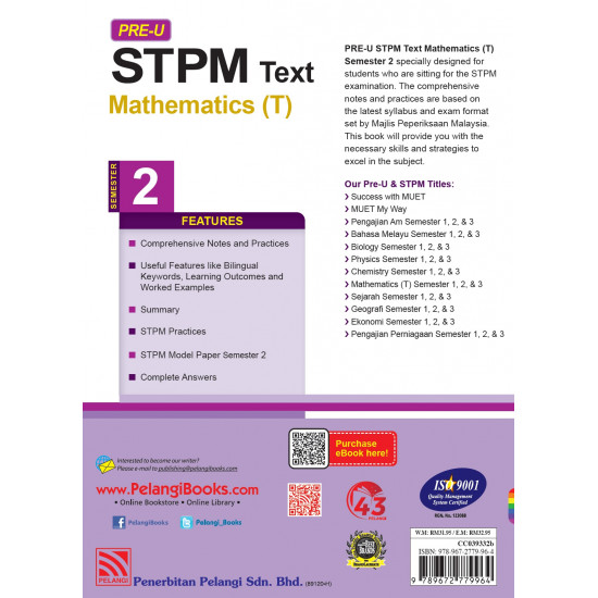 Pre-U STPM 2022 Mathematics T Semester 2