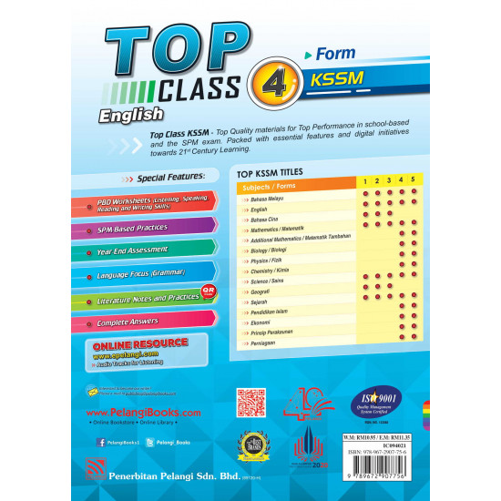 Top Class 2021 English Form 4 