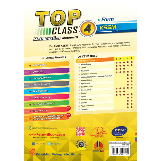Top Class 2021 Mathematics Form 4