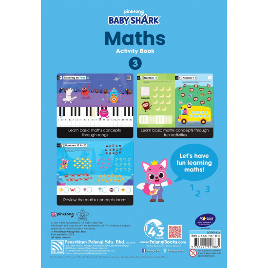 Baby Shark Maths Activity Book 3