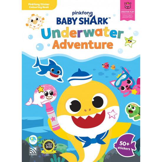 Baby Shark Sticker and Colouring Underwater Adventure