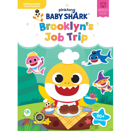 Baby Shark Sticker and Colouring Brooklyn's Job Trip