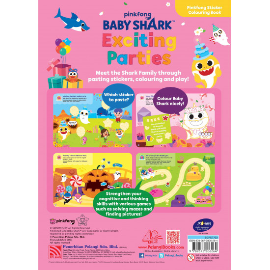 Baby Shark Sticker and Colouring  Exciting Parties
