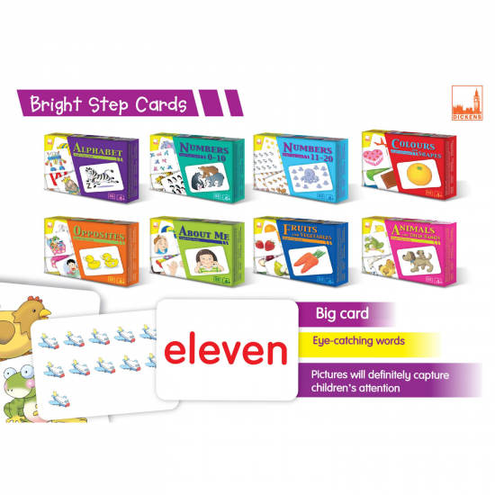 Bright Step Cards Colours and Shapes