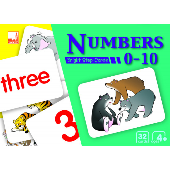 Bright Step Cards Numbers 0 to 10