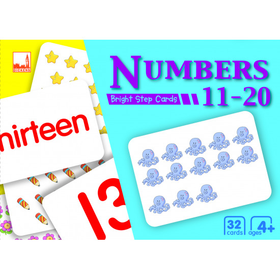 Bright Step Cards Numbers 11 to 20
