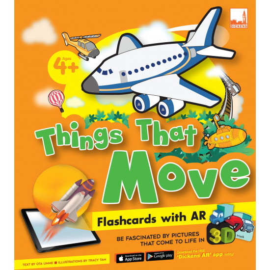 Flashcards with AR Things That Move