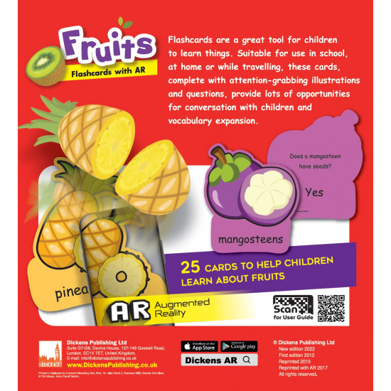 Flashcards with AR Fruits