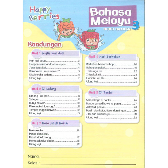 Happy Berries Bahasa Melayu Buku Bacaan 3