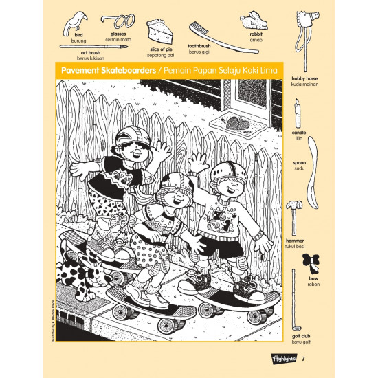 Highlights Hidden Pictures Puzzles Awesome Book 2 (English/Malay)