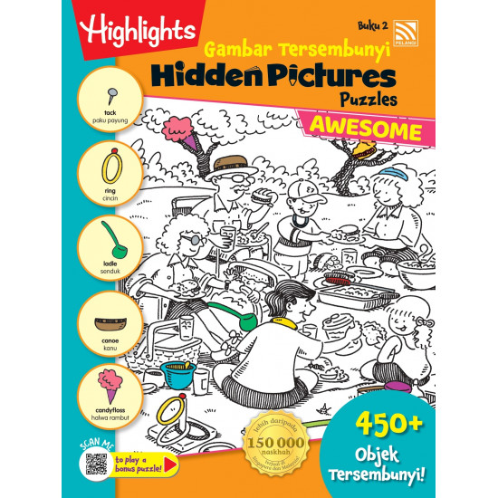 Highlights Hidden Pictures Puzzles Awesome Gambar Tersembunyi Buku 2