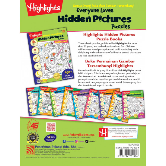 Highlights Hidden Pictures Puzzles Awesome Gambar Tersembunyi Buku 6