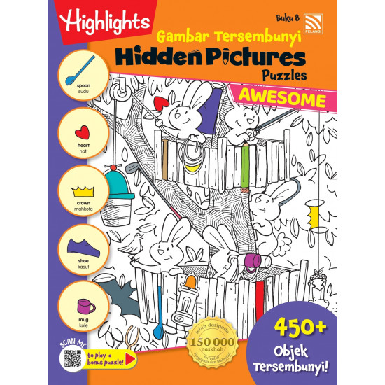 Highlights Hidden Pictures Puzzles Awesome Gambar Tersembunyi Buku 8