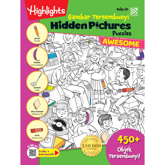 Highlights Hidden Pictures Puzzles Awesome Gambar Tersembunyi Buku 10
