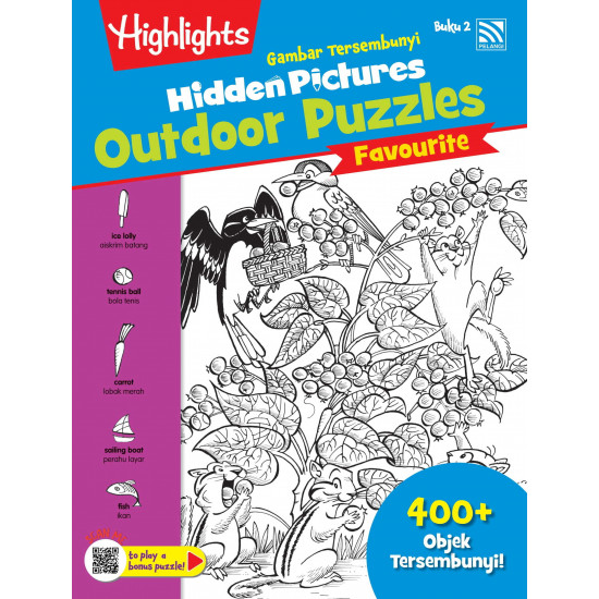 Highlights Hidden Pictures Outdoor Puzzles Gambar Tersembunyi Buku 2